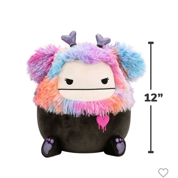 New Squishmallows Frumpy 12" and Eden 8" Bigfoot Yeti Valentine's Easter Bundle - Picture 7 of 11